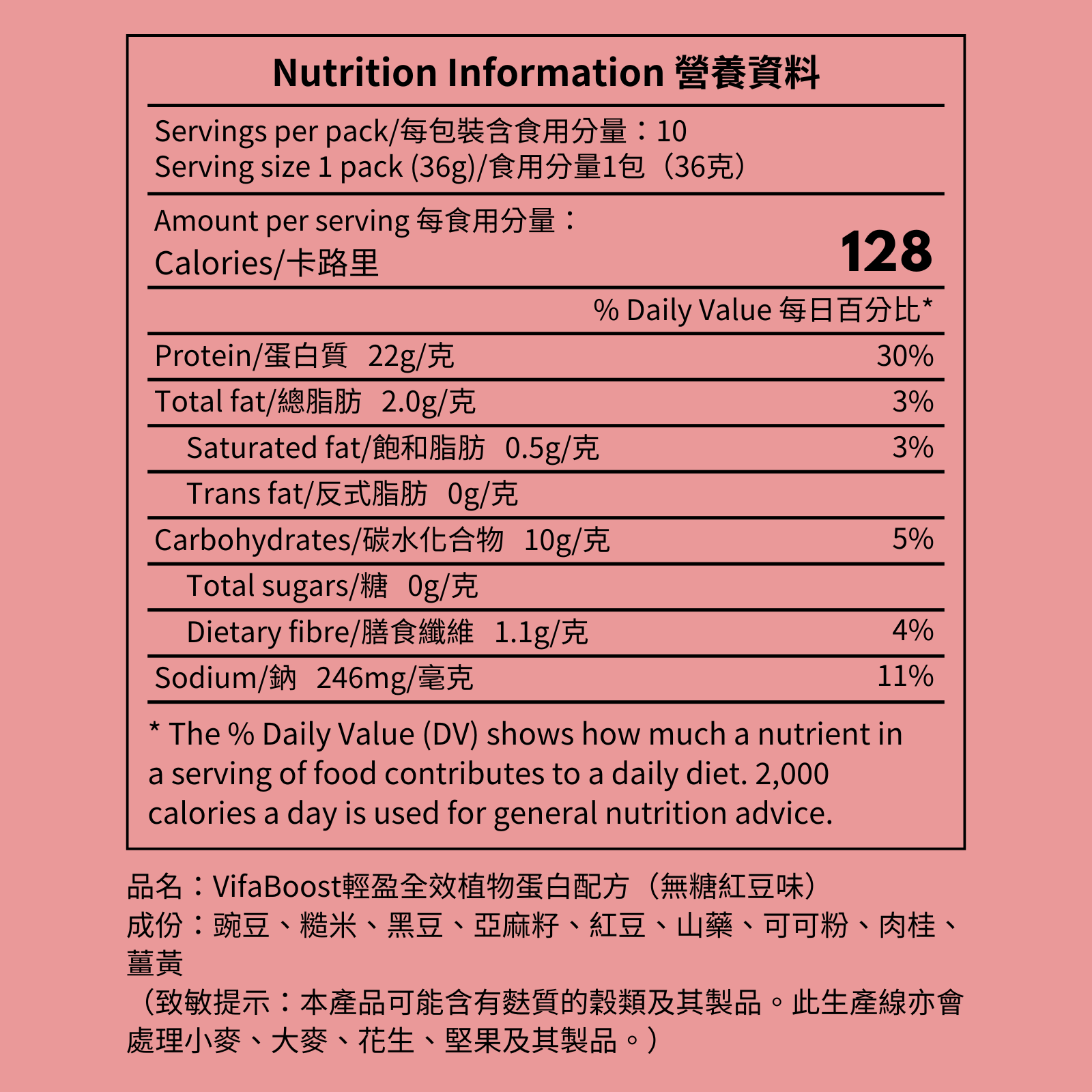輕盈全效植物蛋白配方（36克 獨立包裝）：圖片 10